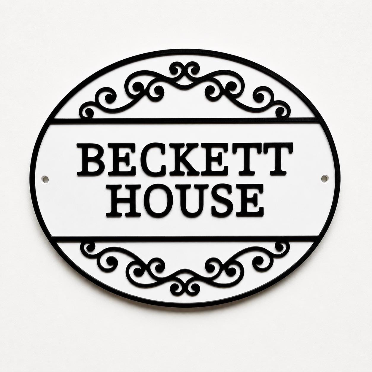 Personalised Text Sign Custom House Name Plaque Garden Wall Plate Memorial Bench