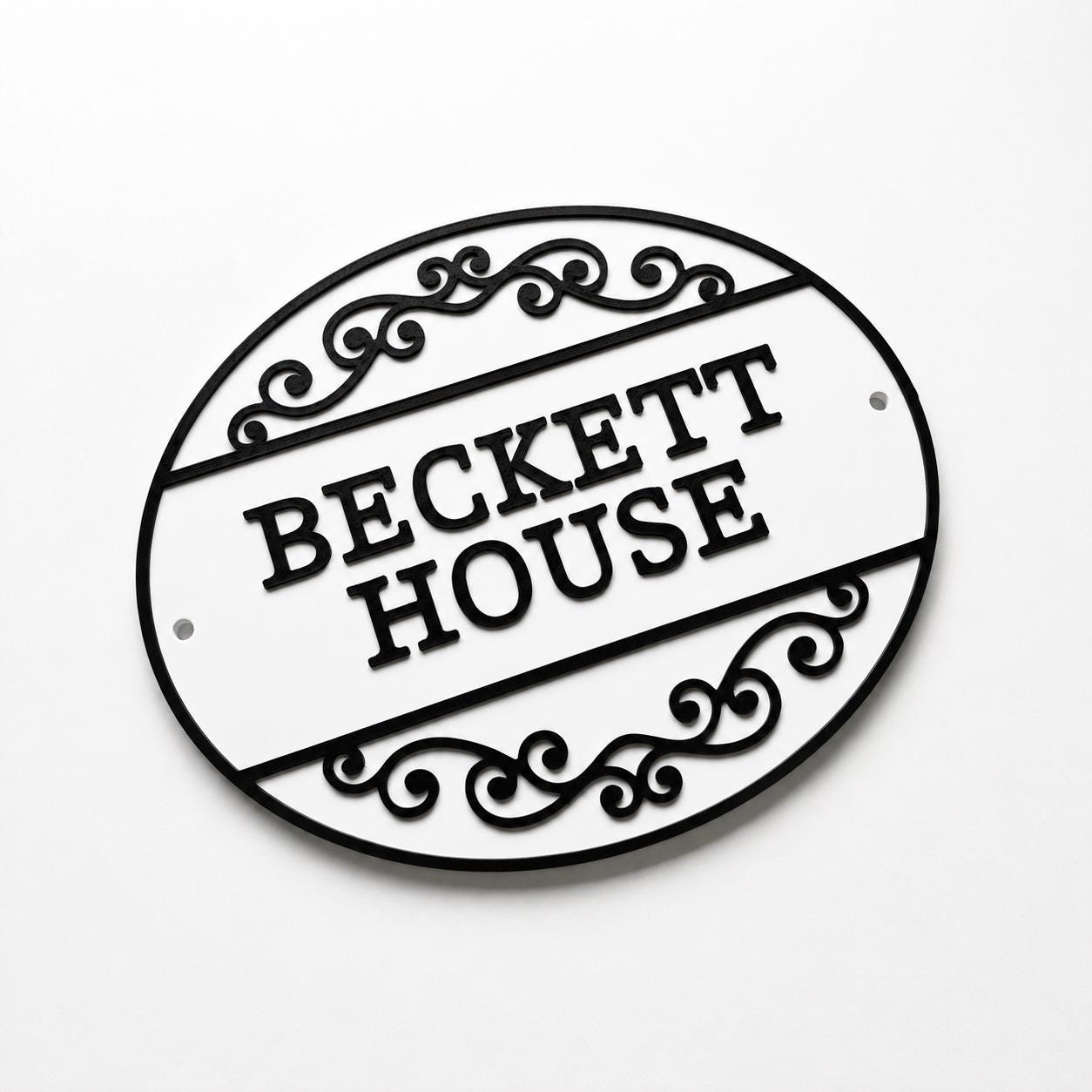 Personalised Text Sign Custom House Name Plaque Garden Wall Plate Memorial Bench