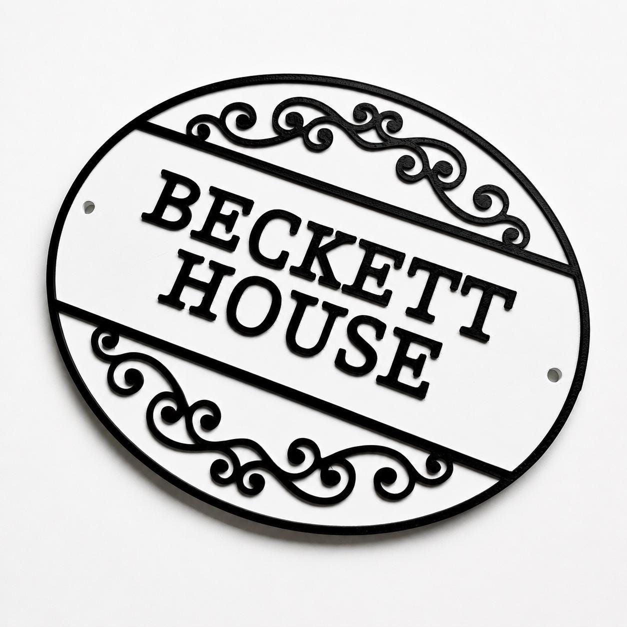 Personalised Text Sign Custom House Name Plaque Garden Wall Plate Memorial Bench