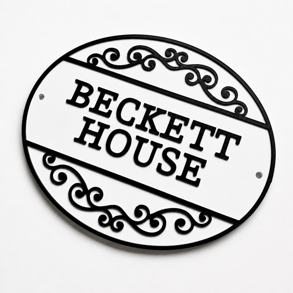 Personalised Text Sign Custom House Name Plaque Garden Wall Plate Memorial Bench