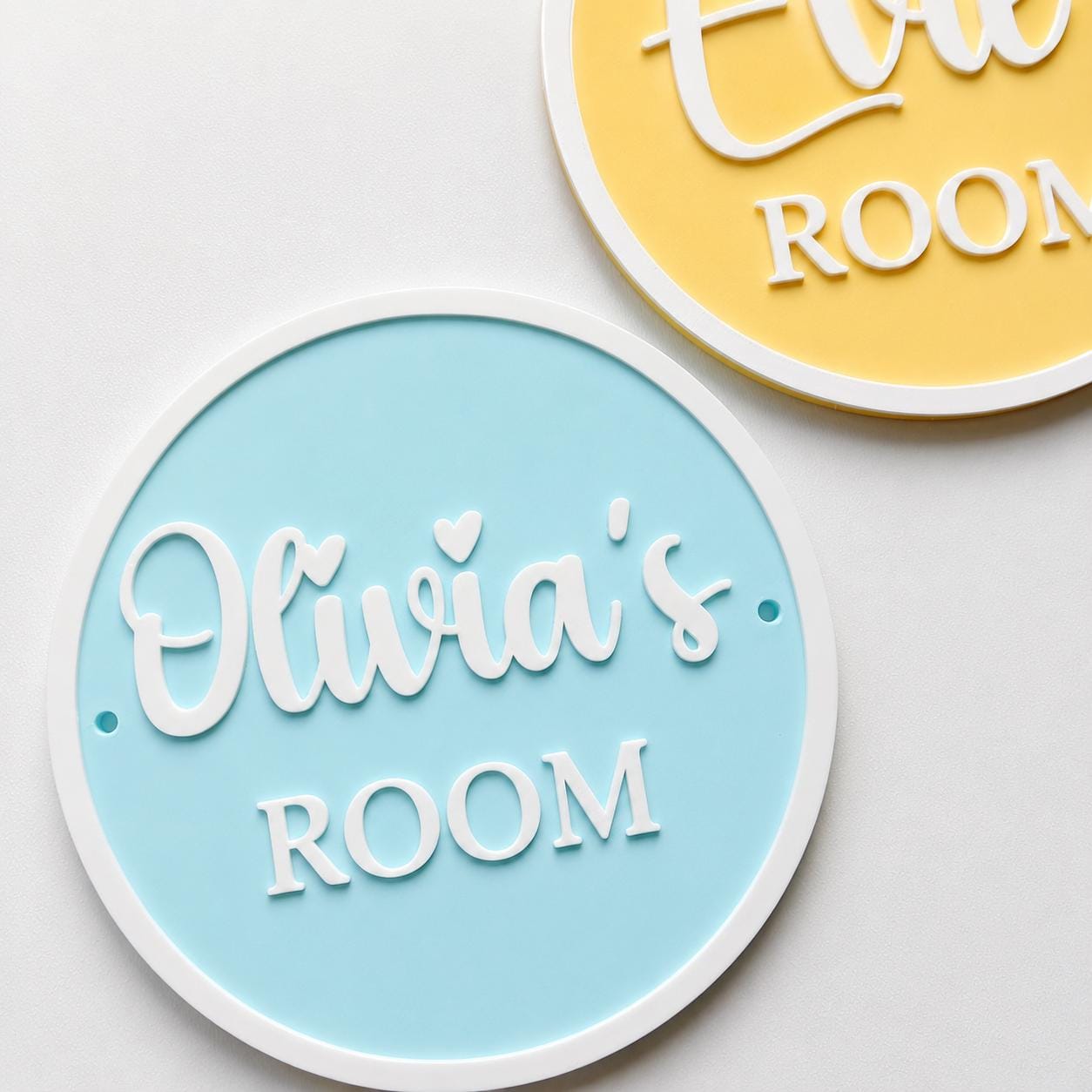 Personalised Name Door Sign – Custom Girls Bedroom Pink Decoration Plate Plaque