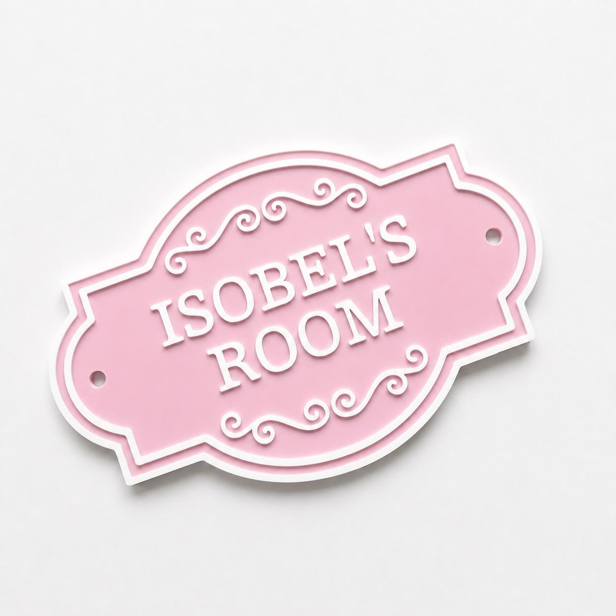 Personalised Kids Name Door Sign – Custom Girls Boys Bedroom Decoration Plate