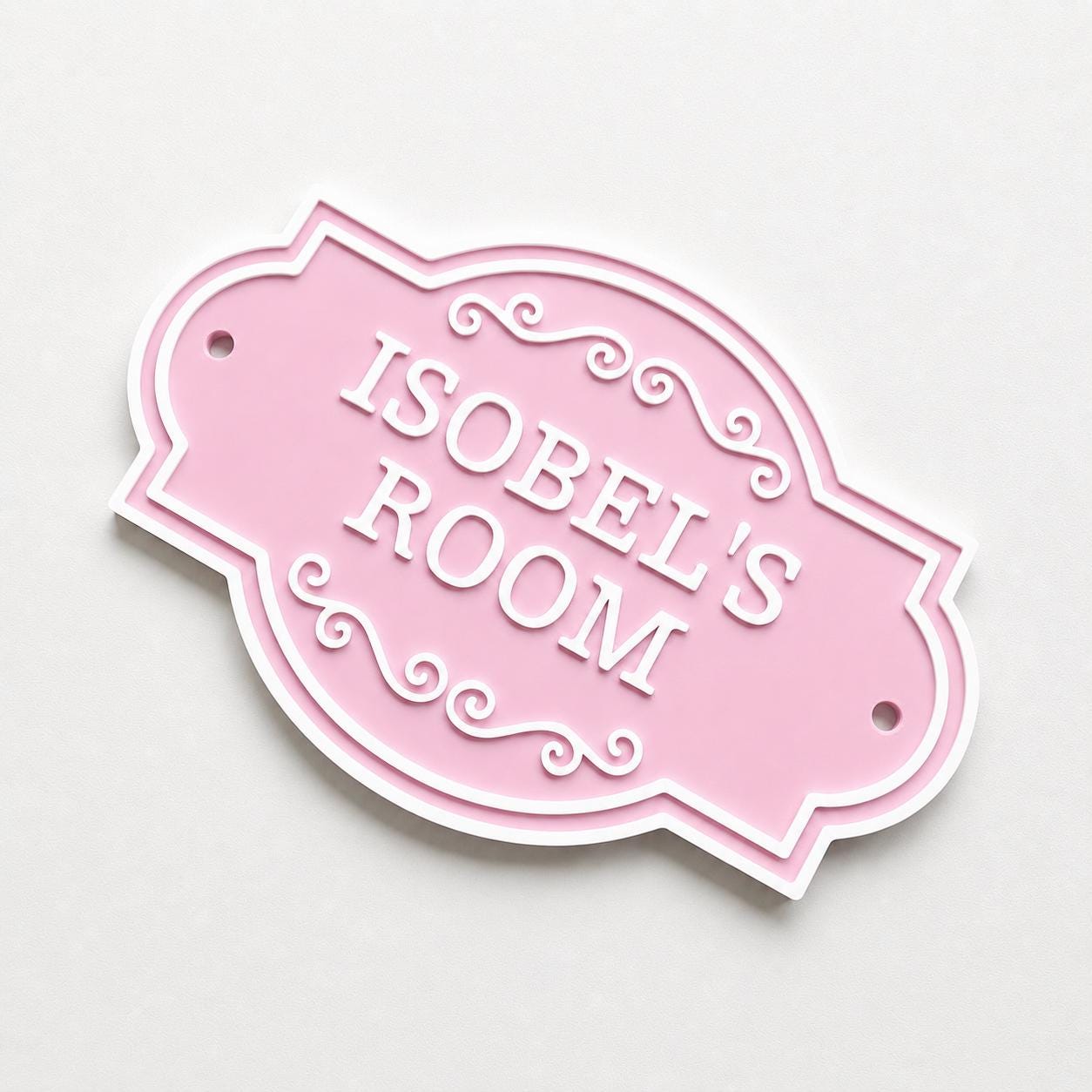Personalised Kids Name Door Sign – Custom Girls Boys Bedroom Decoration Plate
