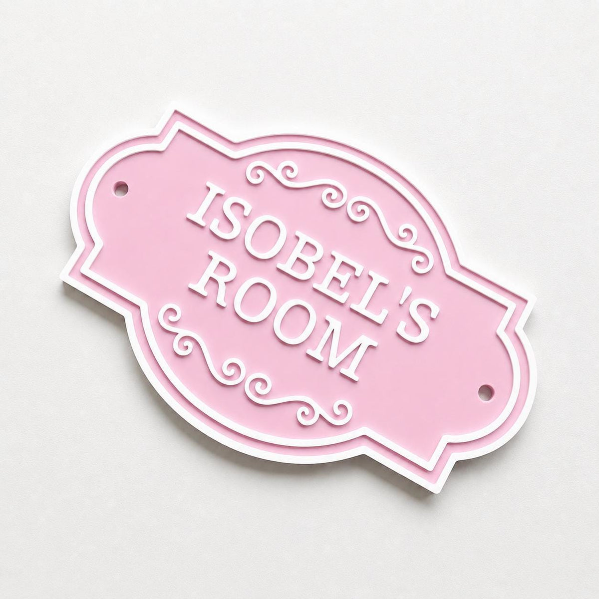 Personalised Kids Name Door Sign – Custom Girls Boys Bedroom Decoration Plate