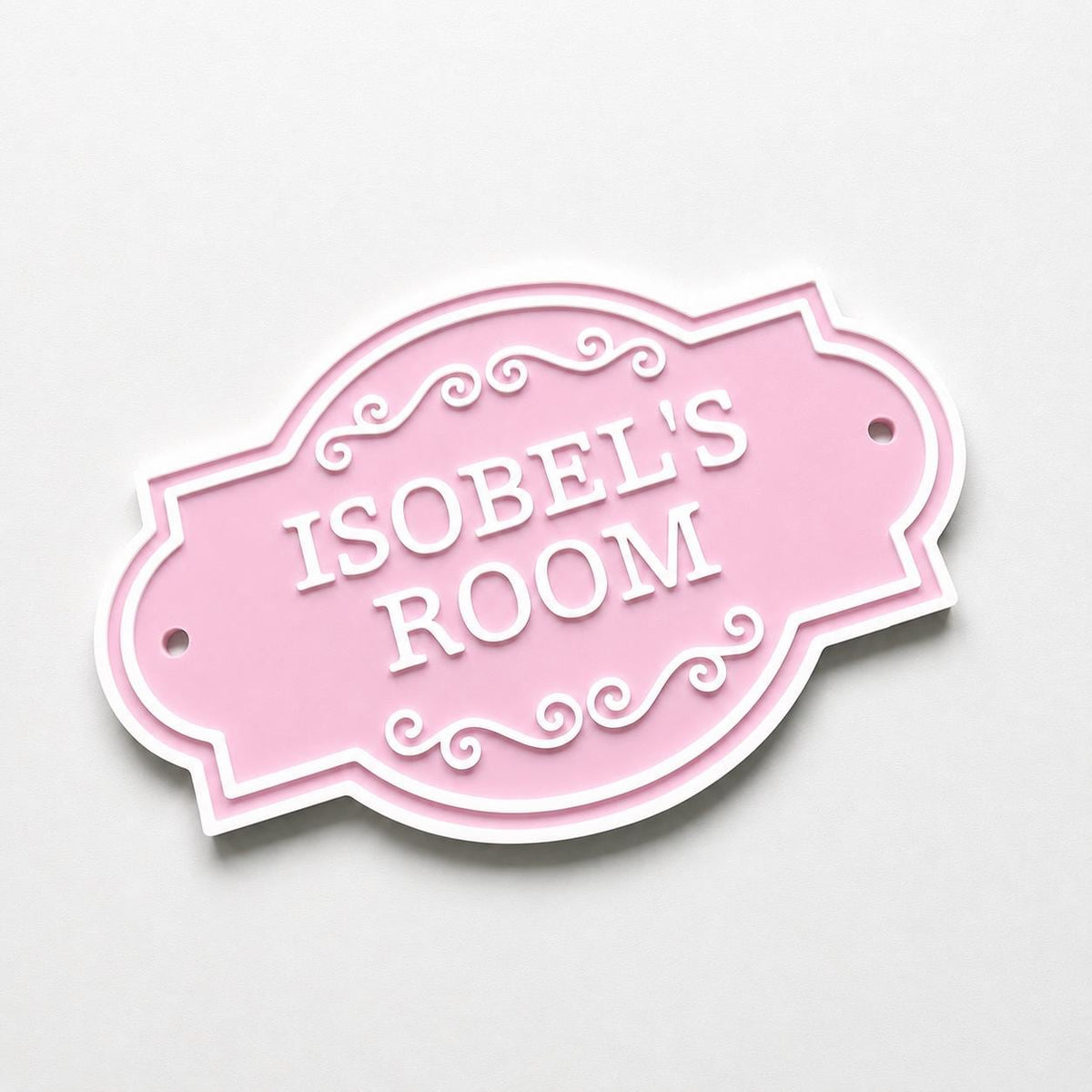 Personalised Kids Name Door Sign – Custom Girls Boys Bedroom Decoration Plate