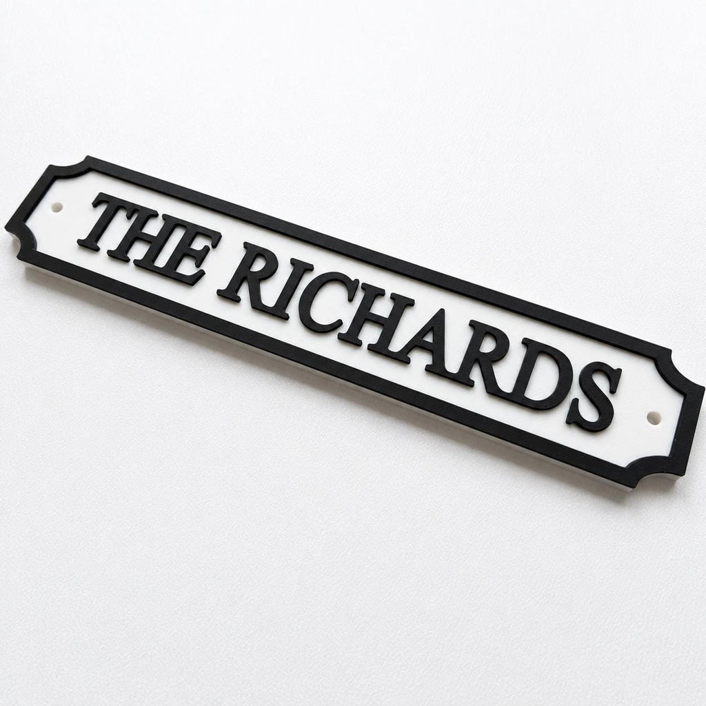 Personalised Text Sign – Custom Street Road New Home House Decoration Plate