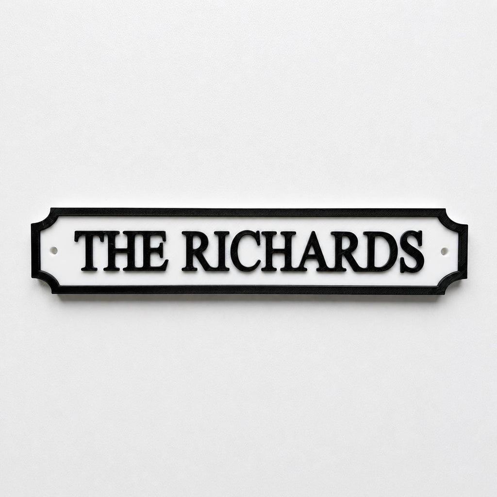 Personalised Text Sign – Custom Street Road New Home House Decoration Plate