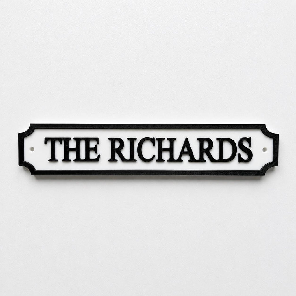 Personalised Text Sign – Custom Street Road New Home House Decoration Plate