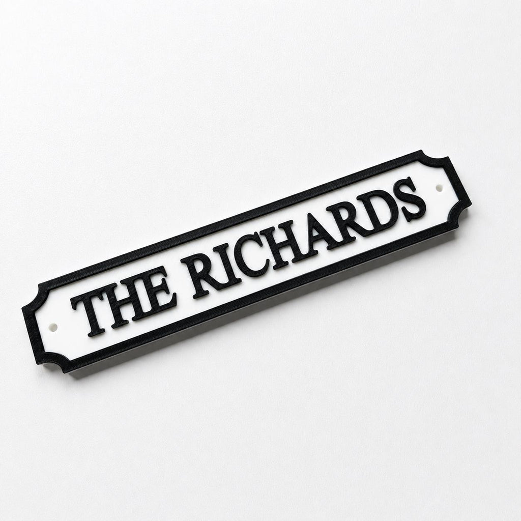 Personalised Text Sign – Custom Street Road New Home House Decoration Plate