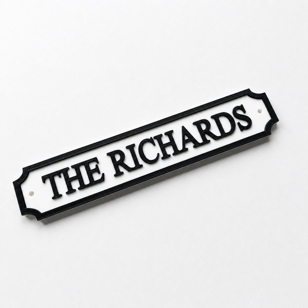 Personalised Text Sign – Custom Street Road New Home House Decoration Plate