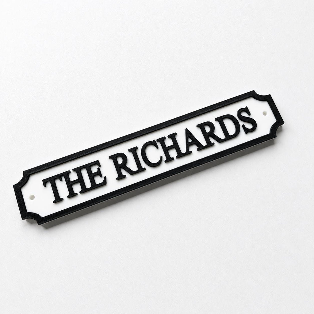 Personalised Text Sign – Custom Street Road New Home House Decoration Plate