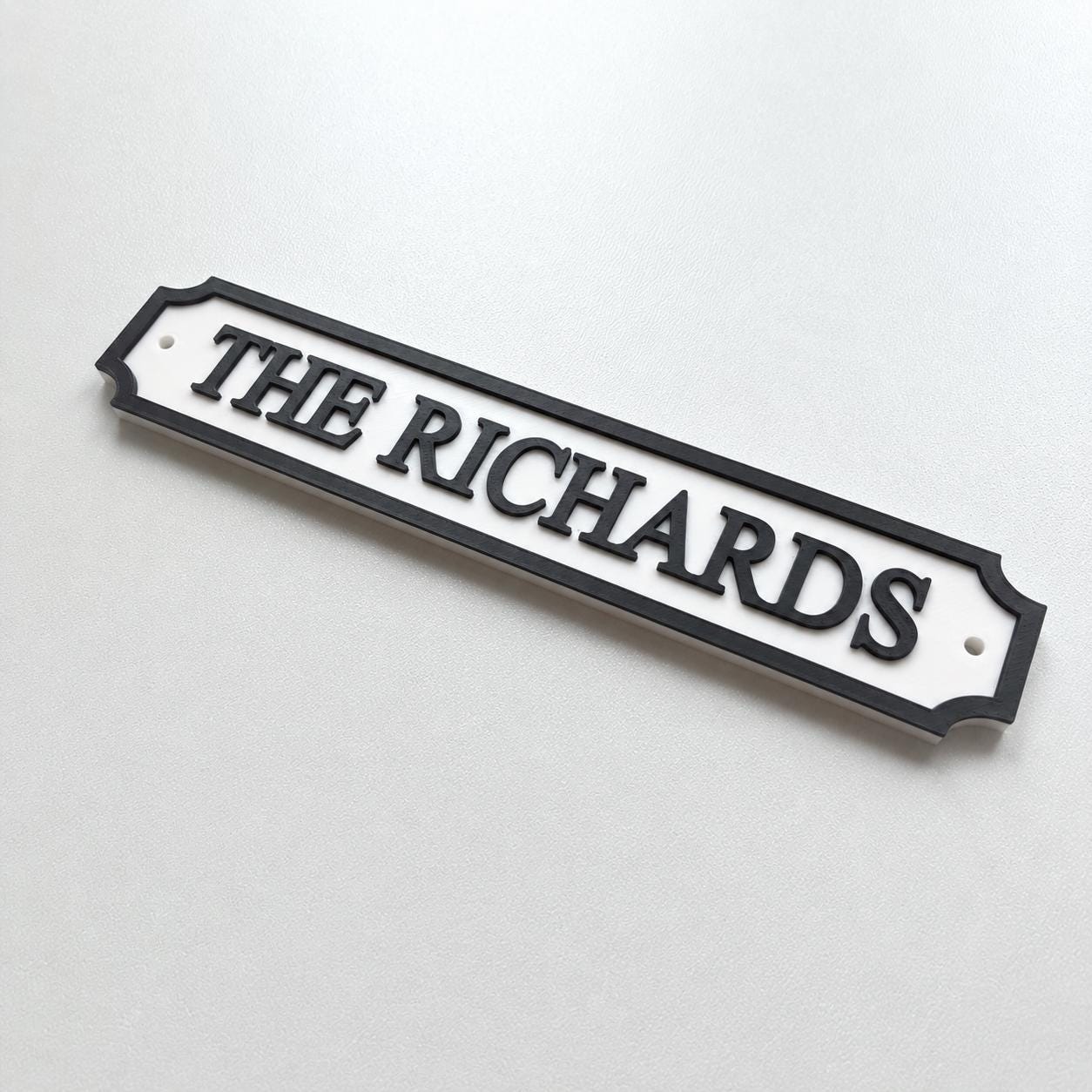 Personalised Text Sign – Custom Street Road New Home House Decoration Plate