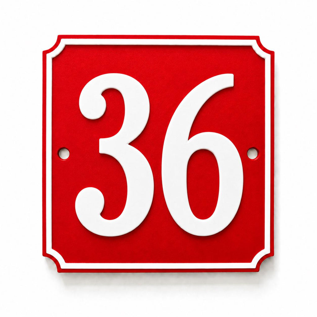 Personalised House Number Sign – Custom Home Front Door Gate Plate Plaque