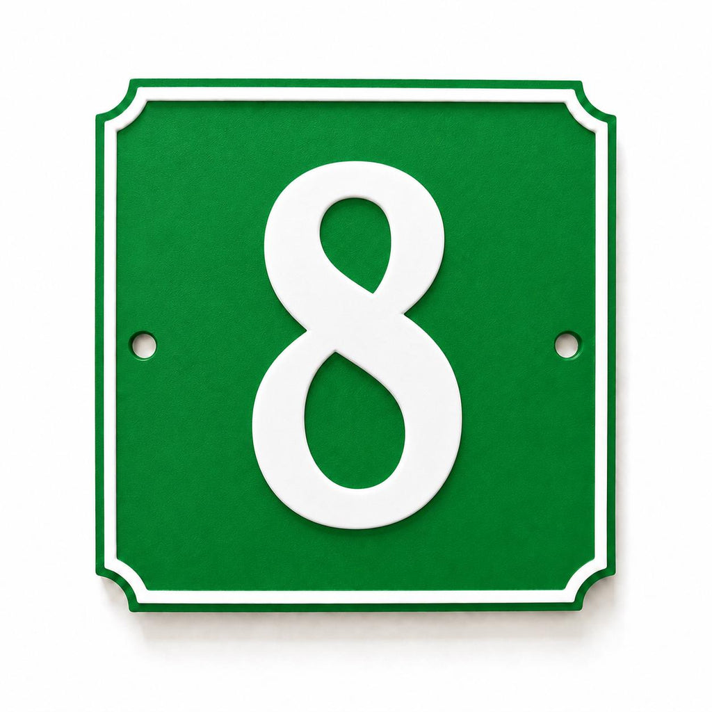 Personalised House Number Sign – Custom Home Front Door Gate Plate Plaque