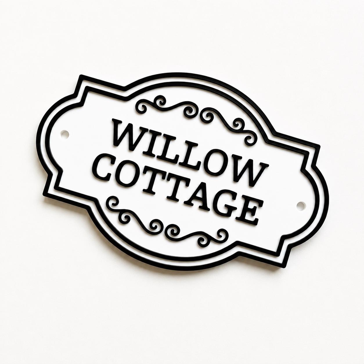 Personalised Text Sign Custom House Name Plaque Garden Wall Plate Memorial Bench