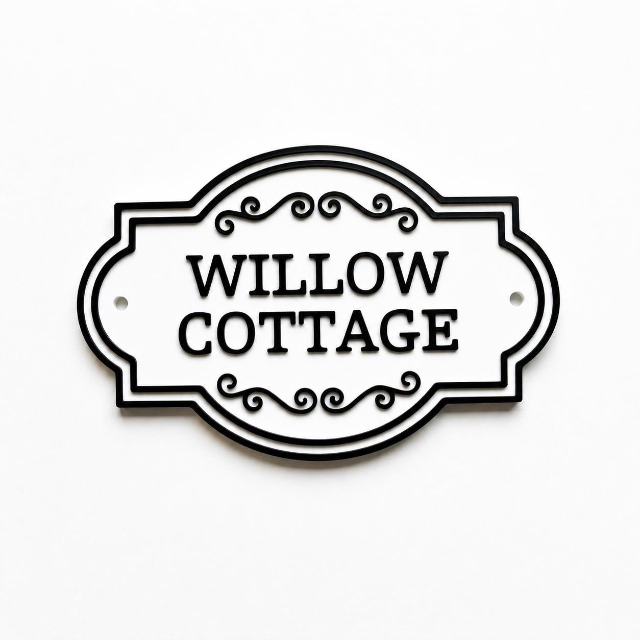 Personalised Text Sign Custom House Name Plaque Garden Wall Plate Memorial Bench
