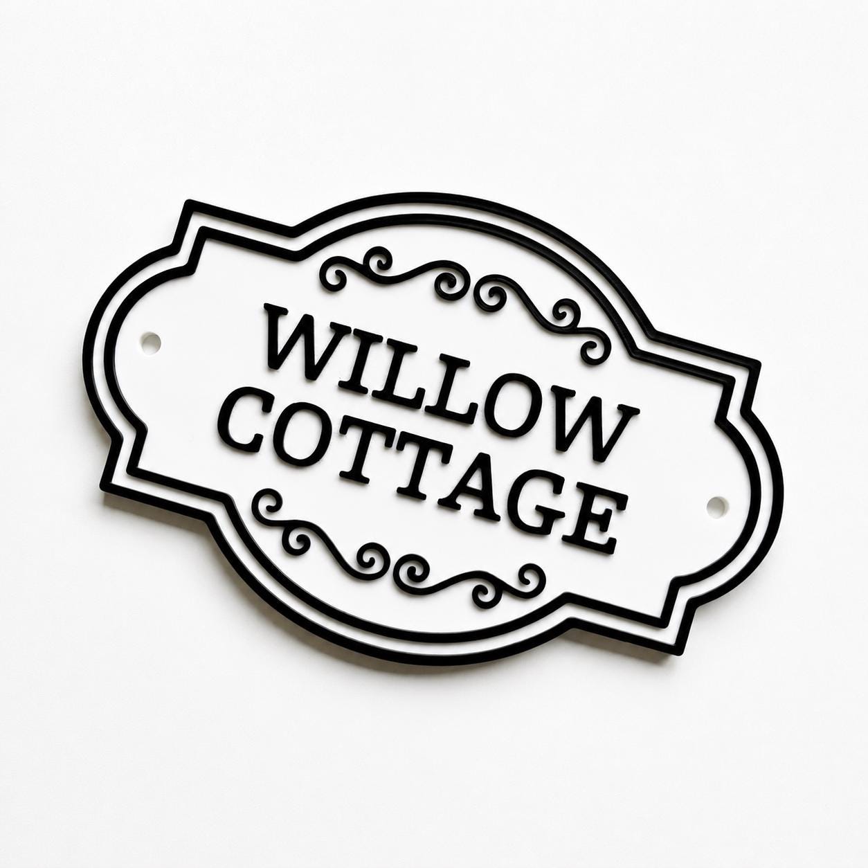 Personalised Text Sign Custom House Name Plaque Garden Wall Plate Memorial Bench
