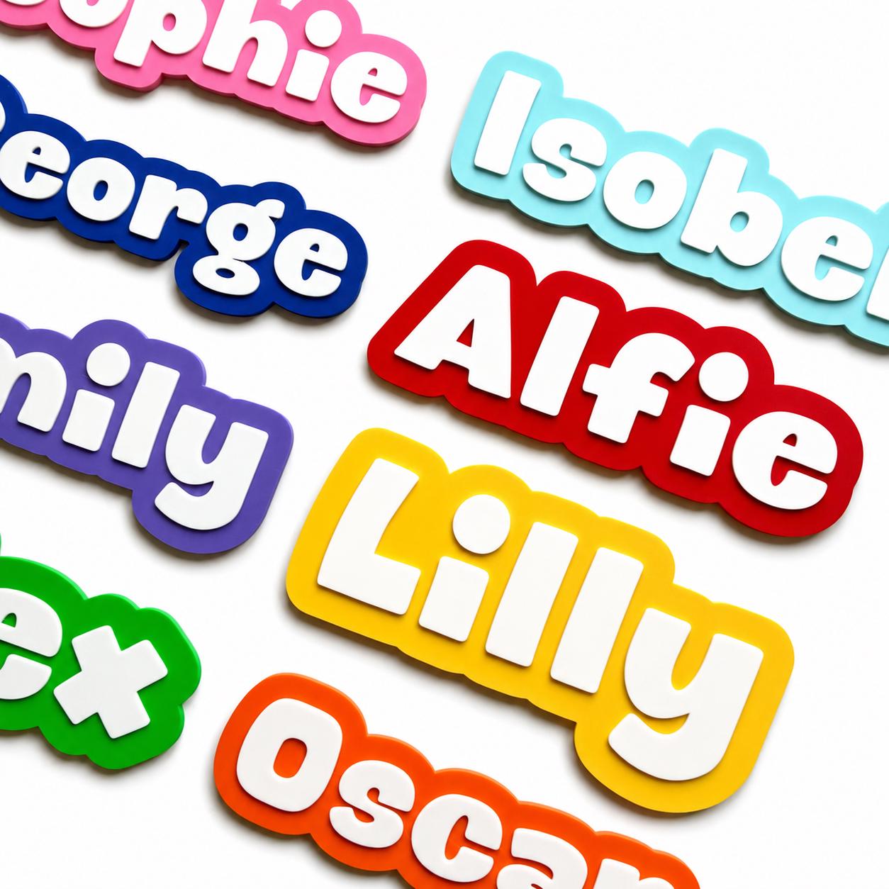 Personalised Kids Name Door Sign – Custom Girls Boys Bedroom Decoration Plate