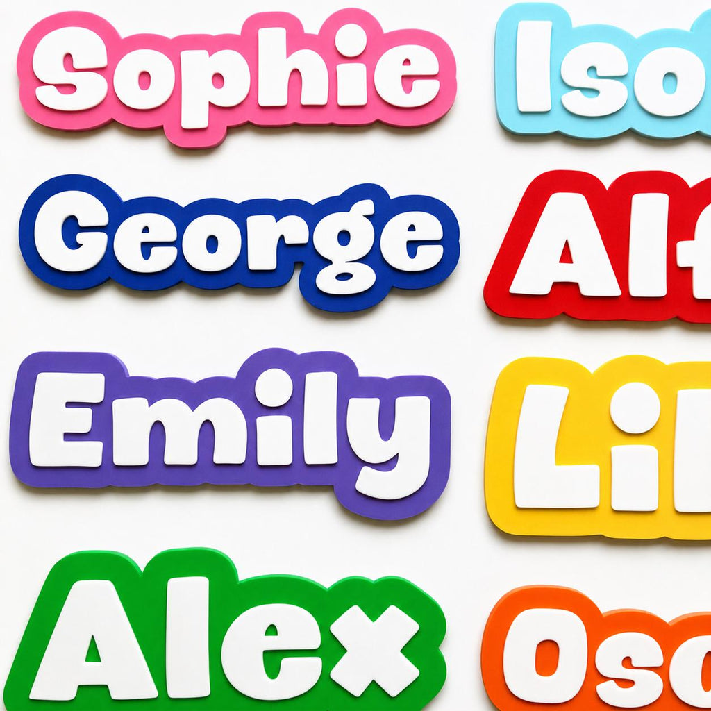 Personalised Kids Name Door Sign – Custom Girls Boys Bedroom Decoration Plate