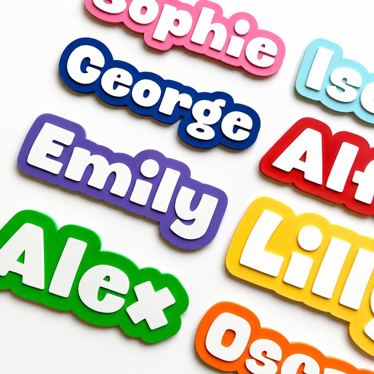 Personalised Kids Name Door Sign – Custom Girls Boys Bedroom Decoration Plate