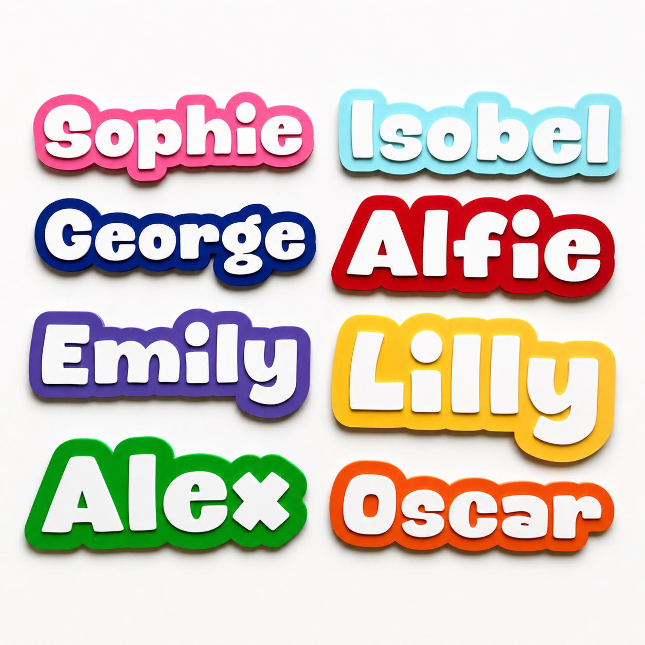 Personalised Kids Name Door Sign – Custom Girls Boys Bedroom Decoration Plate