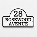 Personalised House Number Sign Custom Street Name Text Plaque Garden Wall Plate