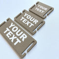 Personalised Text Molle Tag - Custom Plastic Badge Patch for Tactical Backpack Webbing Straps