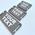 Personalised Text Molle Tag - Custom Plastic Badge Patch for Tactical Backpack Webbing Straps