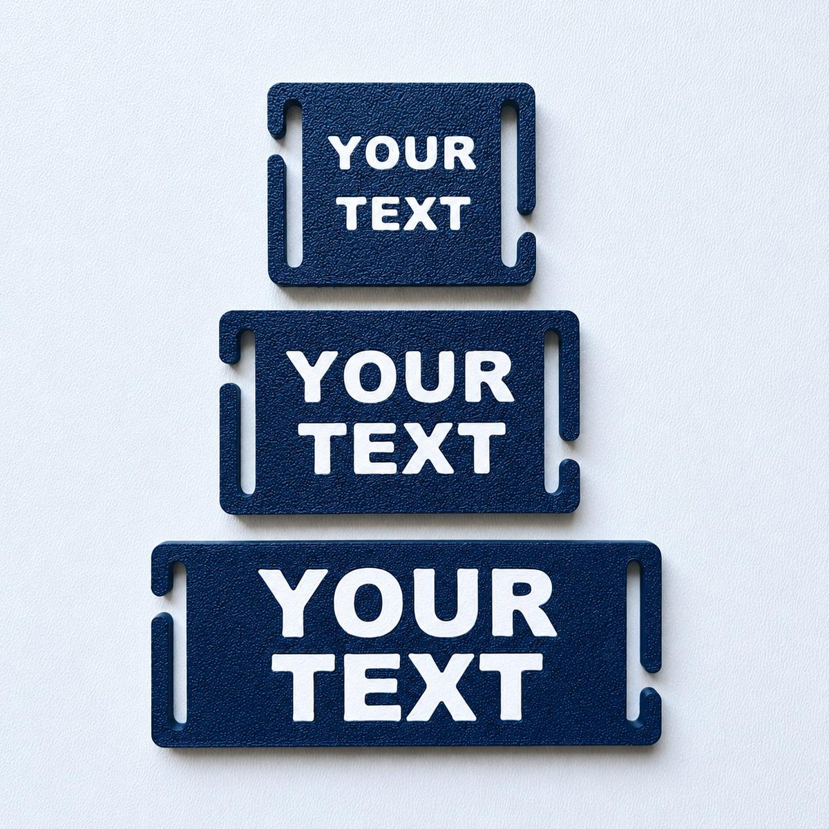 Personalised Text Molle Tag - Custom Plastic Badge Patch for Tactical Backpack Webbing Straps