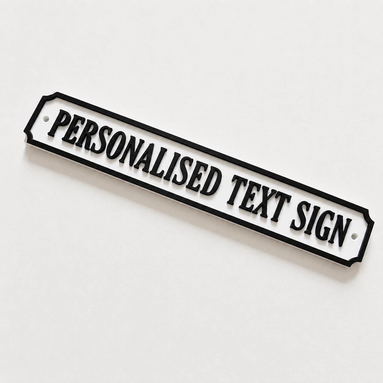 Personalised Text Sign – Custom Street Road New Home House Decoration Plate