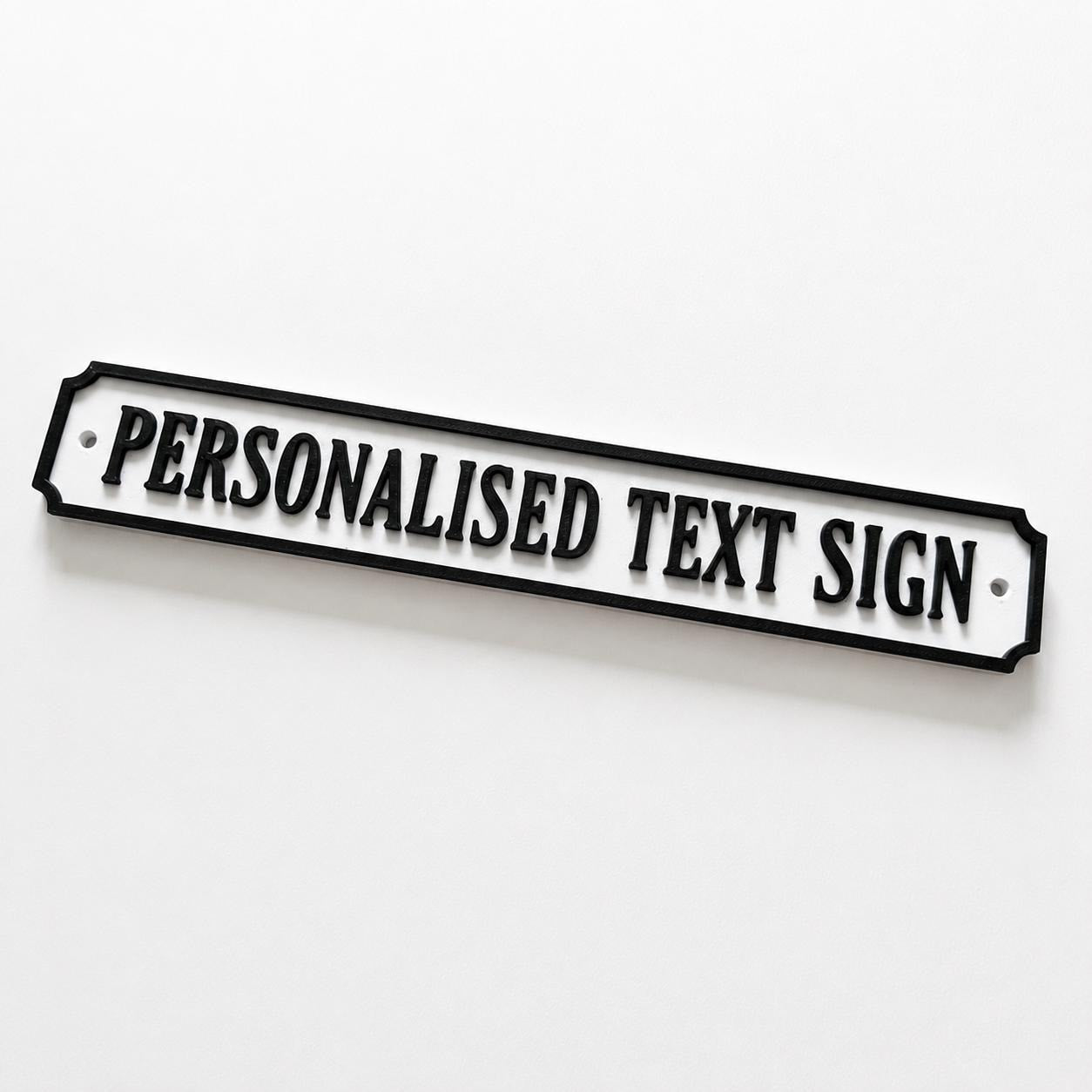 Personalised Text Sign – Custom Street Road New Home House Decoration Plate