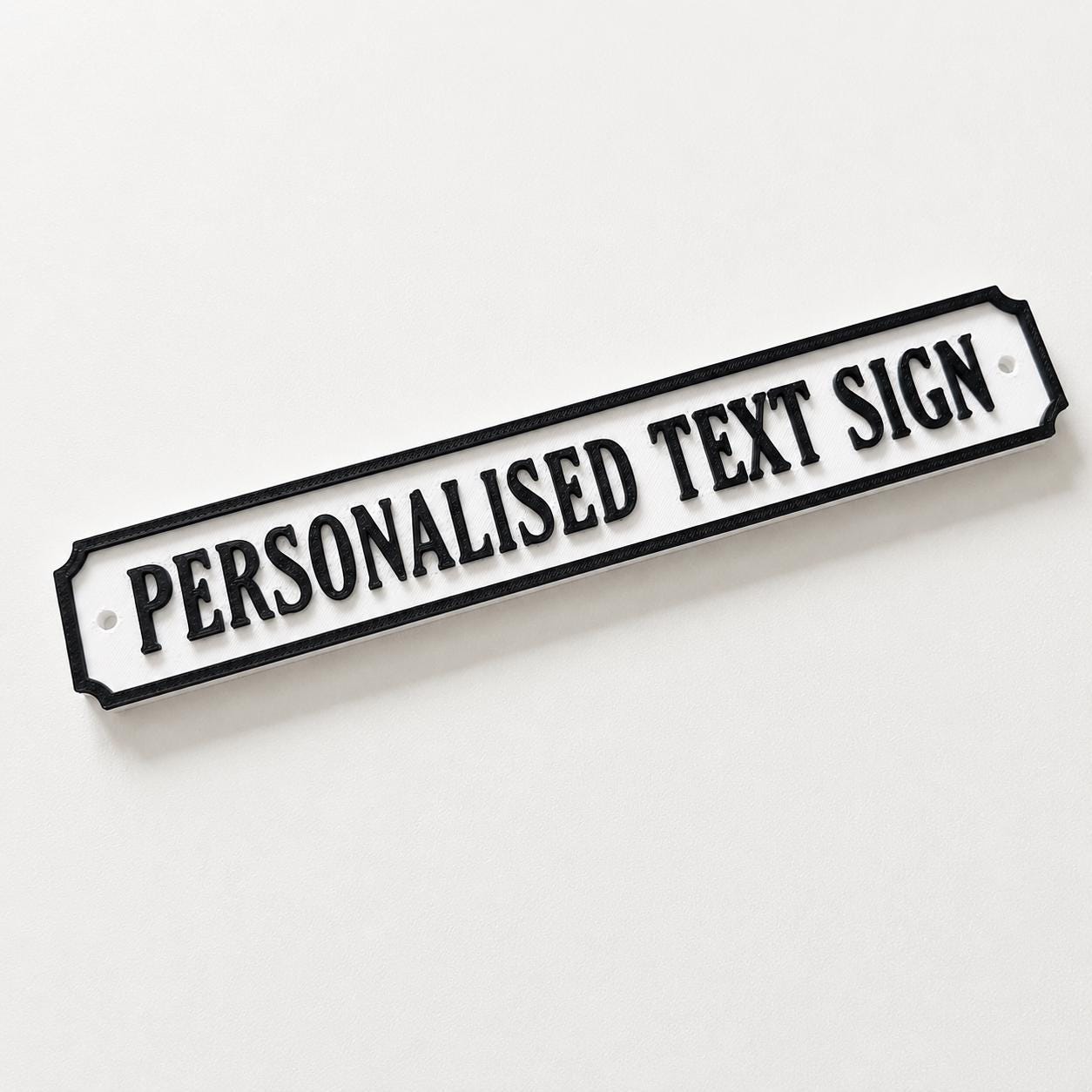 Personalised Text Sign – Custom Street Road New Home House Decoration Plate