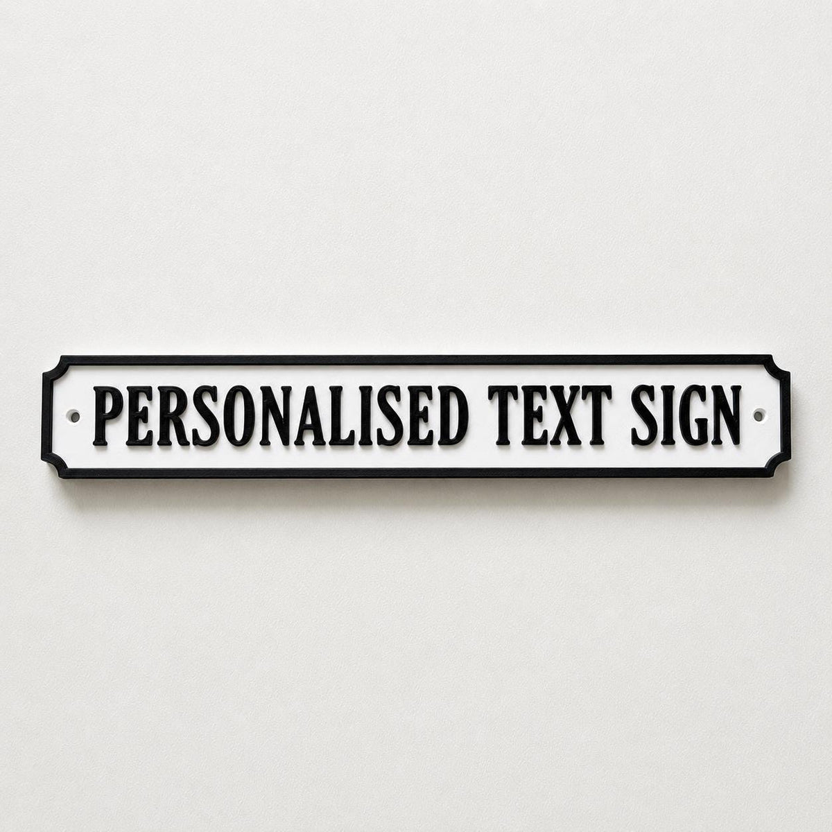 Personalised Text Sign – Custom Street Road New Home House Decoration Plate