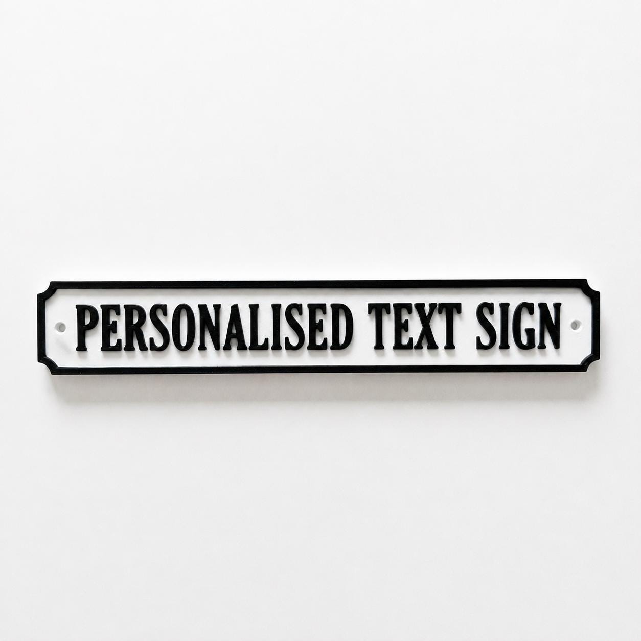 Personalised Text Sign – Custom Street Road New Home House Decoration Plate