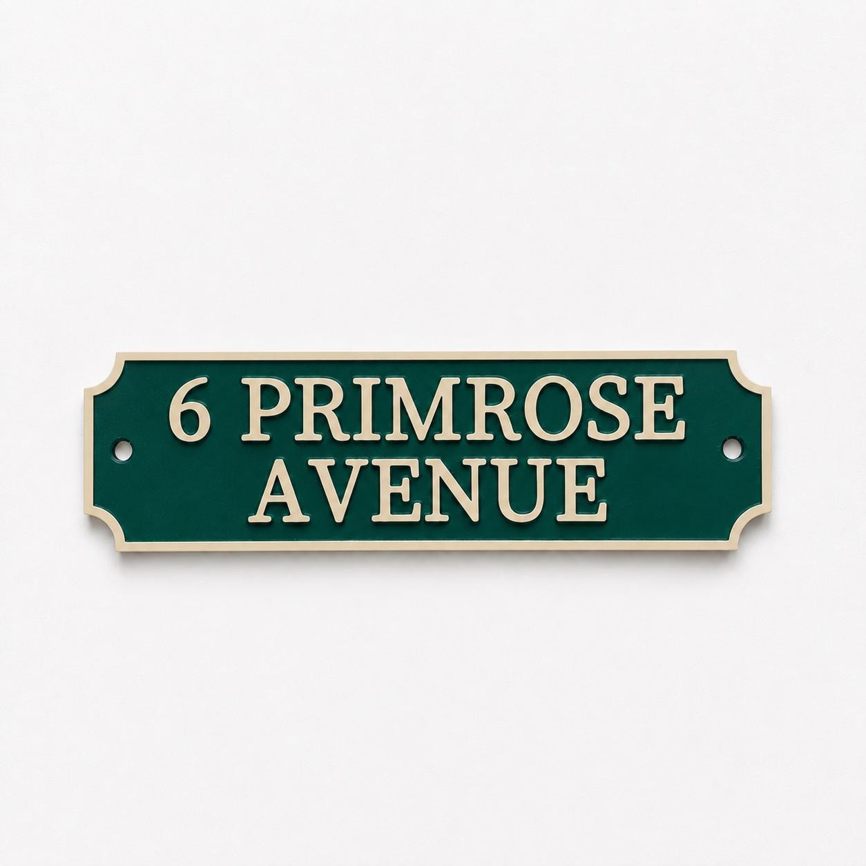 Personalised Text Sign Custom House Name Plaque Garden Wall Plate Memorial Bench