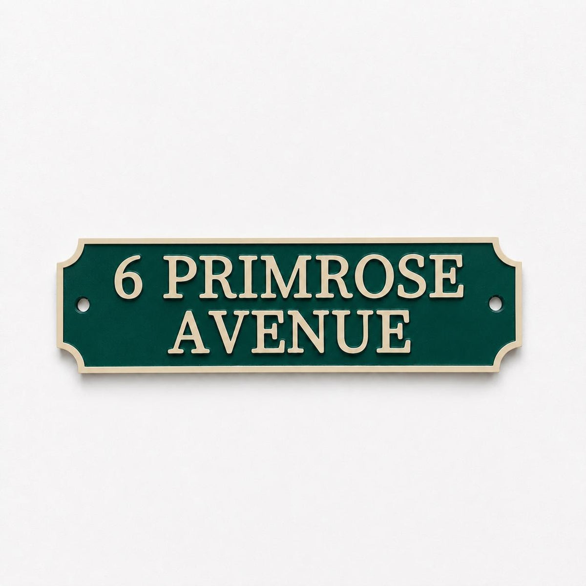 Personalised Text Sign Custom House Name Plaque Garden Wall Plate Memorial Bench