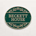 Personalised Text Sign Custom House Name Plaque Garden Wall Plate Memorial Bench