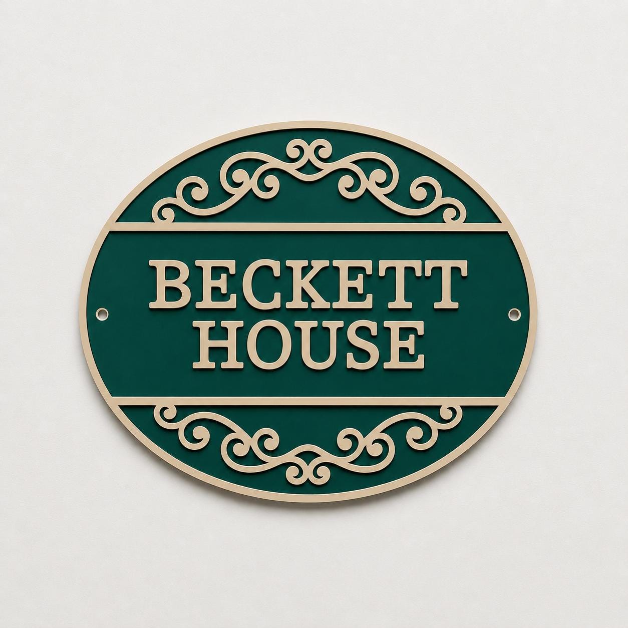 Personalised Text Sign Custom House Name Plaque Garden Wall Plate Memorial Bench