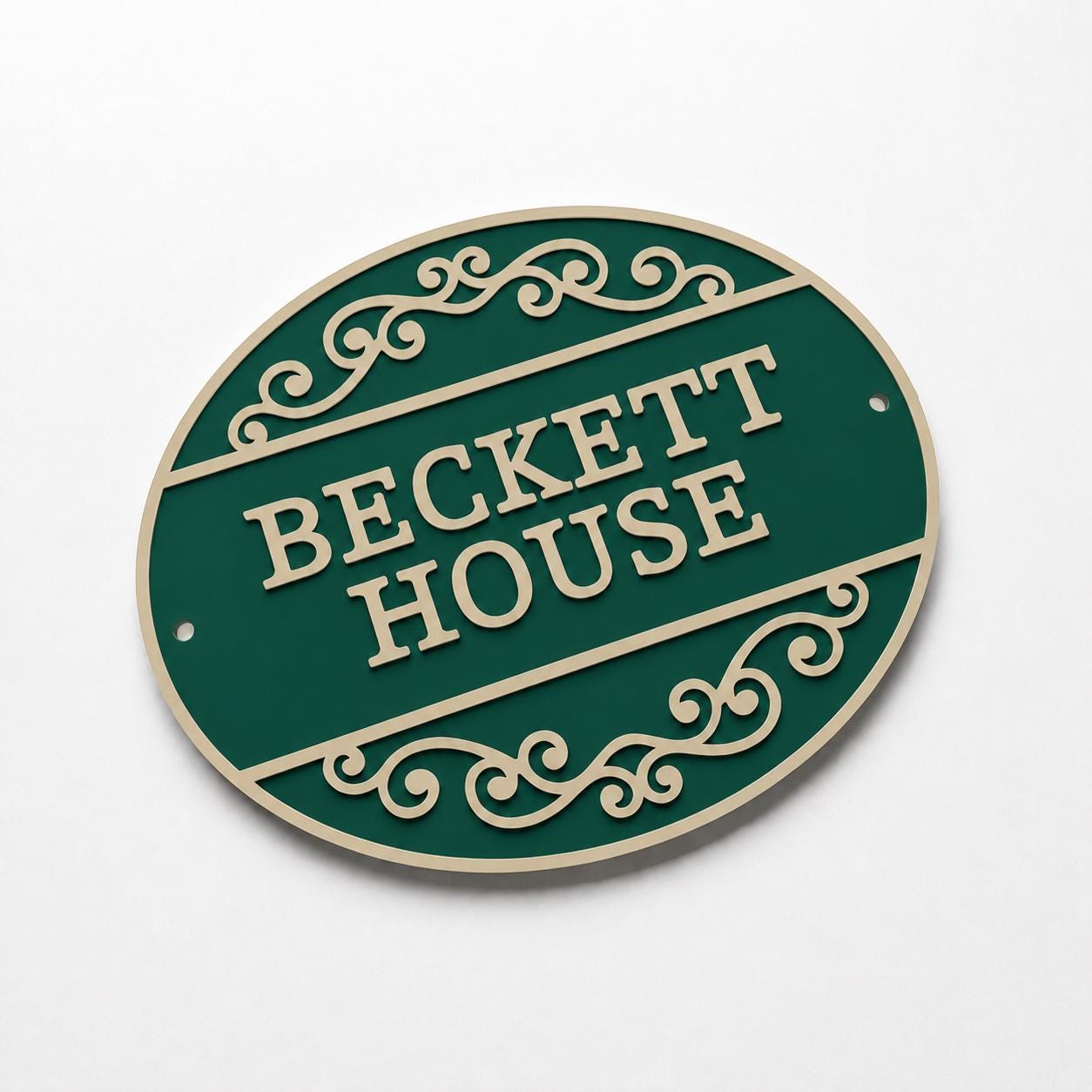 Personalised Text Sign Custom House Name Plaque Garden Wall Plate Memorial Bench