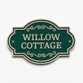 Personalised Text Sign Custom House Name Plaque Garden Wall Plate Memorial Bench