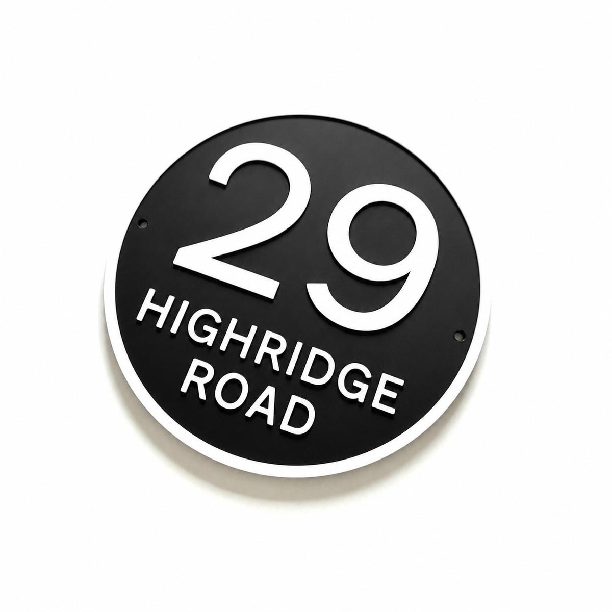 Personalised House Number Sign Custom Street Name Text Plaque Garden Wall Plate