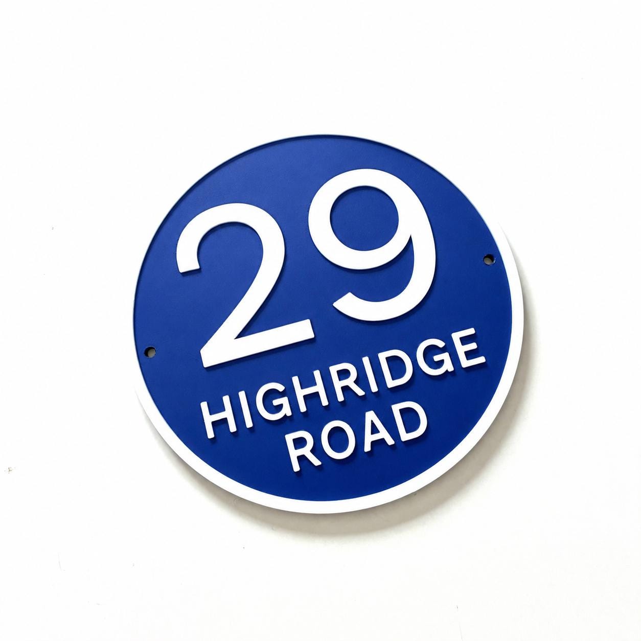 Personalised House Number Sign Custom Street Name Text Plaque Garden Wall Plate