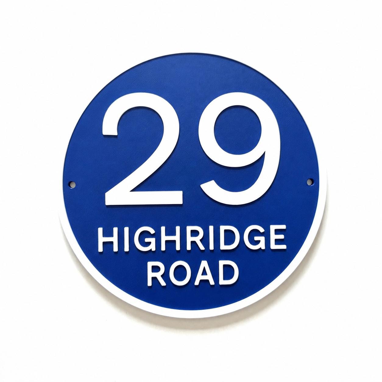 Personalised House Number Sign Custom Street Name Text Plaque Garden Wall Plate