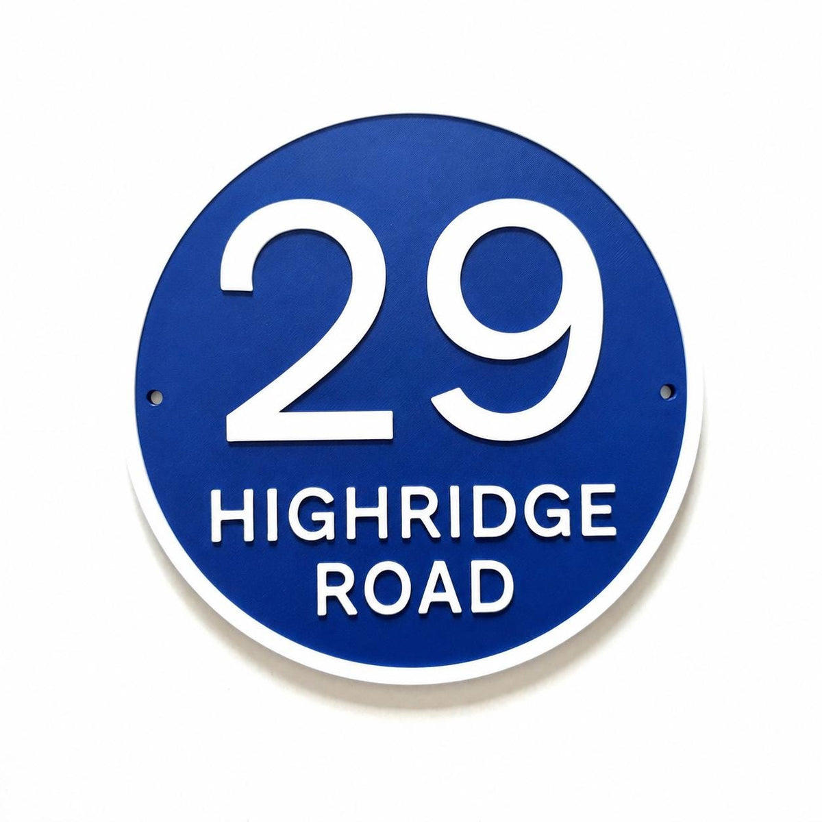 Personalised House Number Sign Custom Street Name Text Plaque Garden Wall Plate