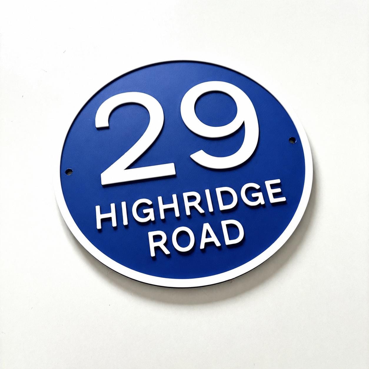 Personalised House Number Sign Custom Street Name Text Plaque Garden Wall Plate