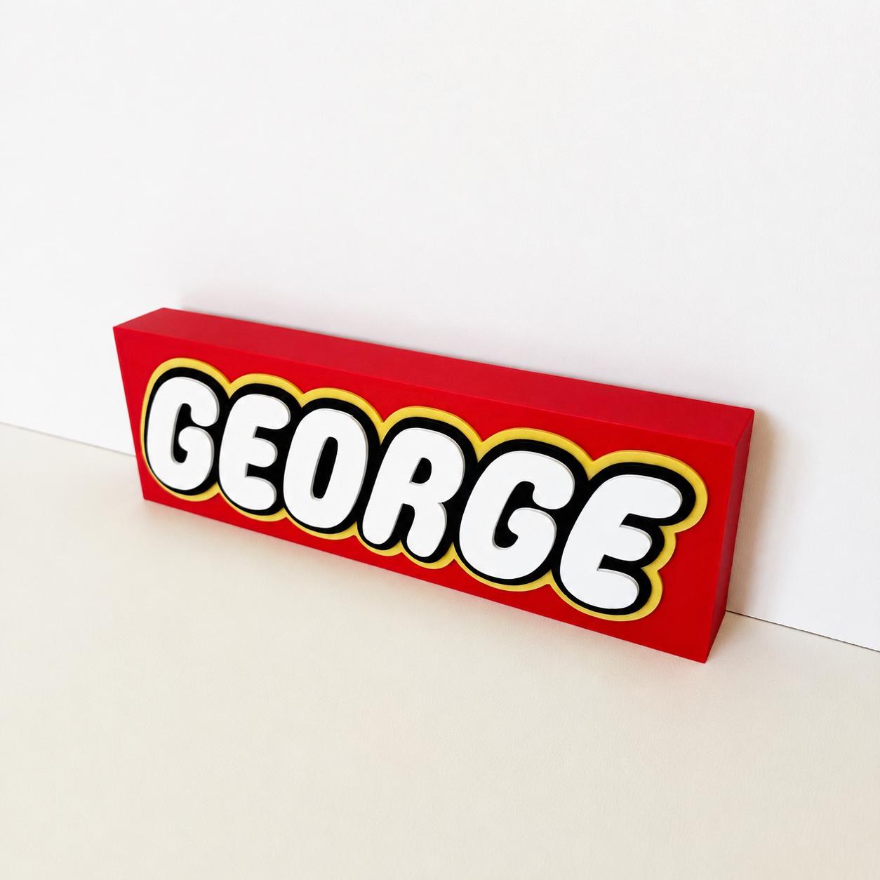 Personalised 3D Name Freestanding Sign – Custom Girls Boys Bedroom Decoration