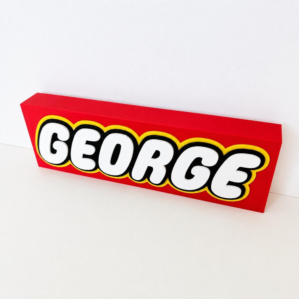 Personalised 3D Name Freestanding Sign – Custom Girls Boys Bedroom Decoration