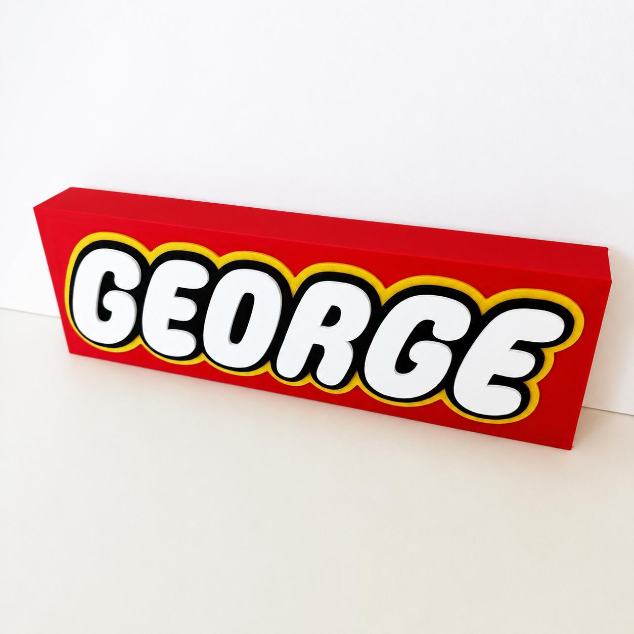 Personalised 3D Name Freestanding Sign – Custom Girls Boys Bedroom Decoration