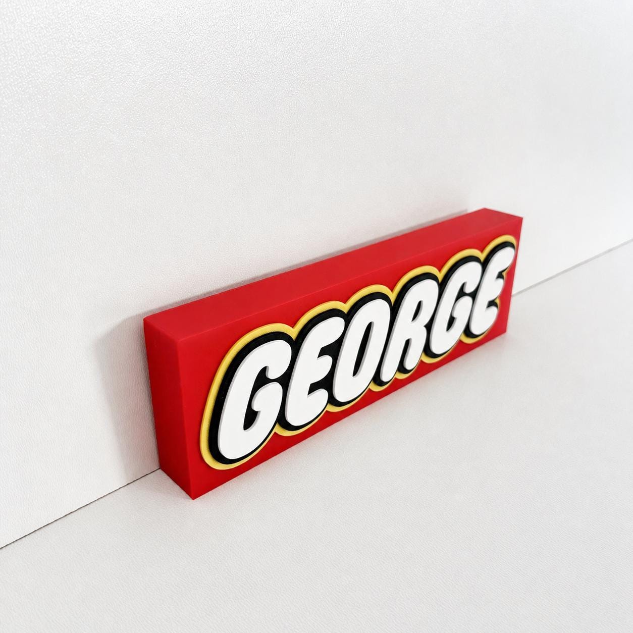Personalised 3D Name Freestanding Sign – Custom Girls Boys Bedroom Decoration