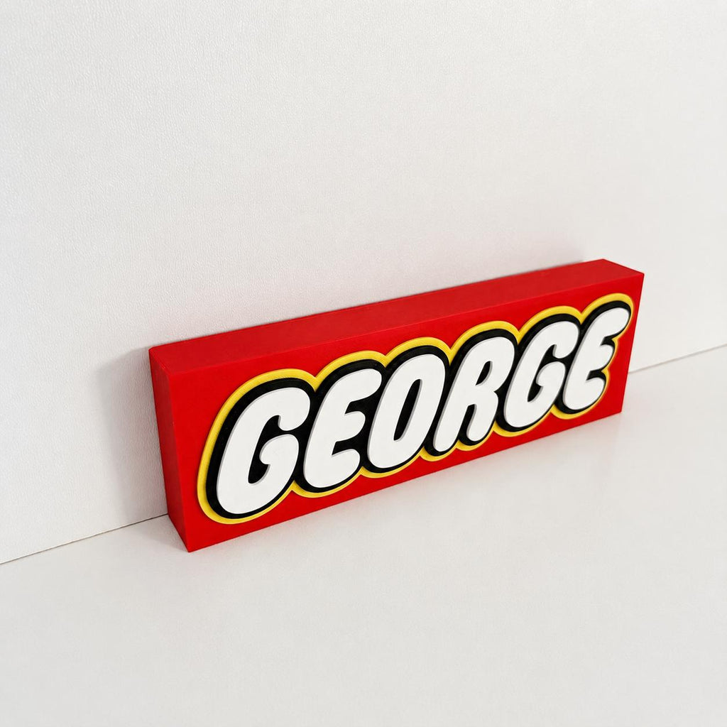 Personalised 3D Name Freestanding Sign – Custom Girls Boys Bedroom Decoration